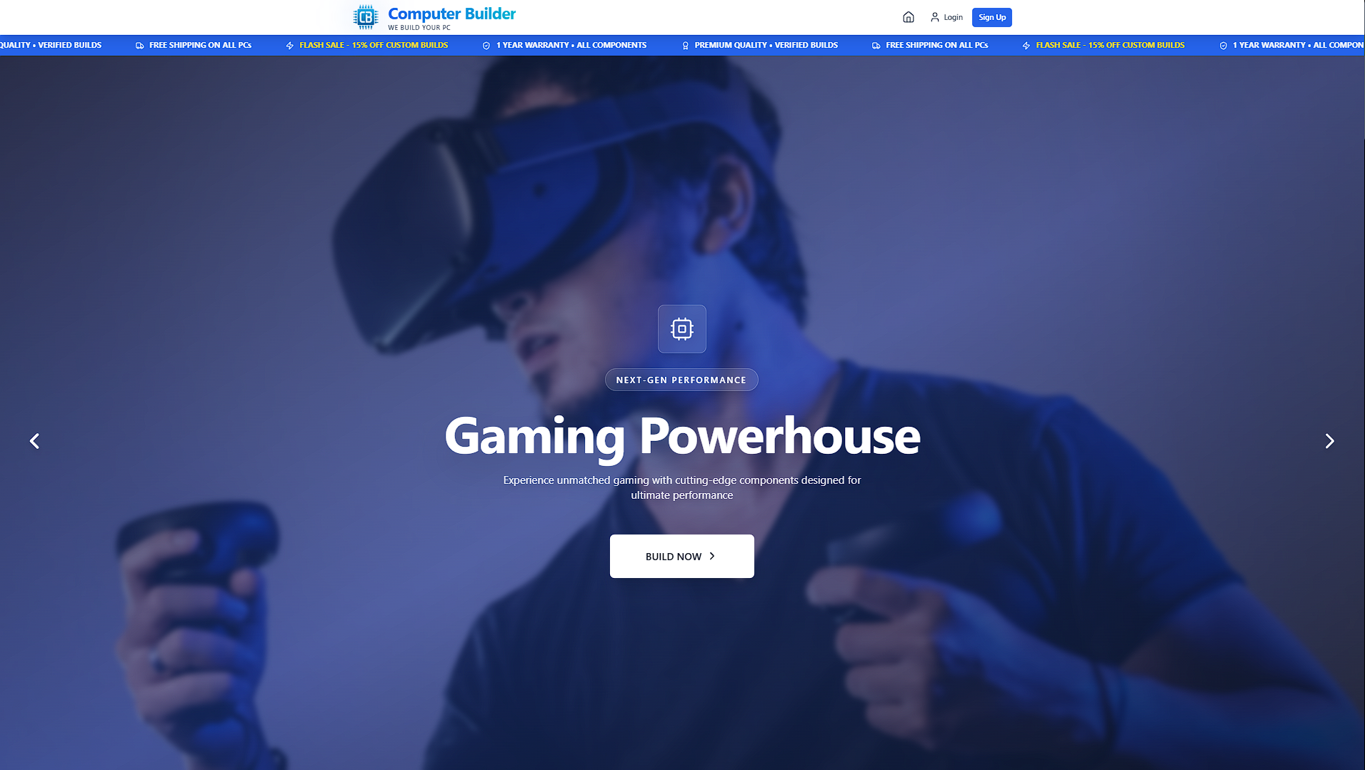 Computer Builder website - Online computer store by A H Khan at NAFROK